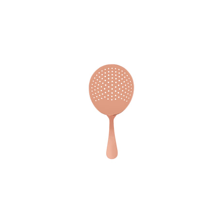 Club Julep Strainer - Rose Gold from Zanzi. Packed in a gift box and sold in boxes of 1. Hospitality quality at wholesale price with The Flying Fork!