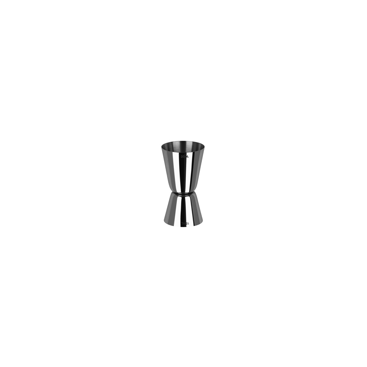 Classic Style Jigger - Gun Metal, 15/30Ml from Zanzi. Packed in a gift box and sold in boxes of 1. Hospitality quality at wholesale price with The Flying Fork!
