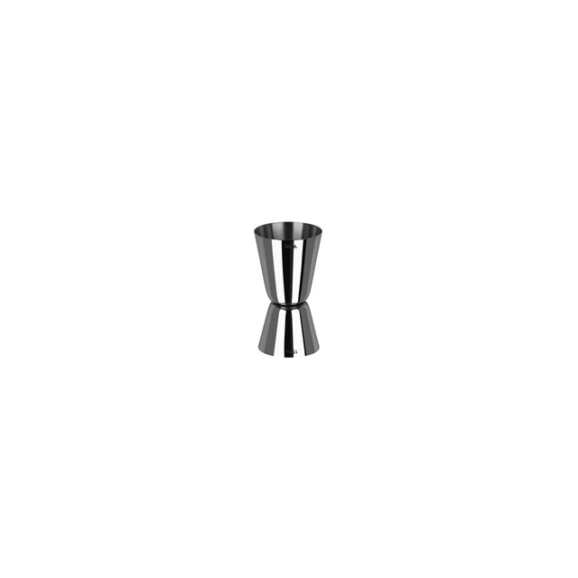Classic Style Jigger - Gun Metal, 15/30Ml from Zanzi. Packed in a gift box and sold in boxes of 1. Hospitality quality at wholesale price with The Flying Fork!