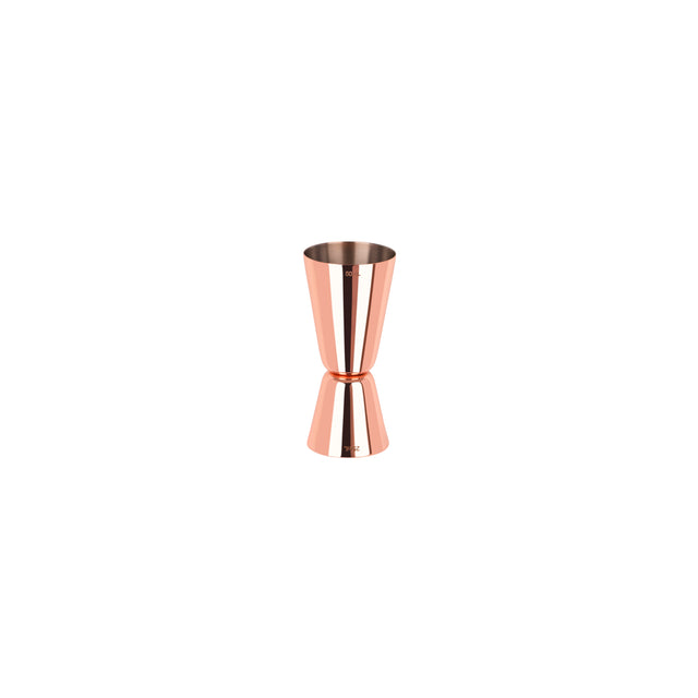 Classic Style Jigger - Rose Gold, 20/50Ml from Zanzi. Packed in a gift box and sold in boxes of 1. Hospitality quality at wholesale price with The Flying Fork!