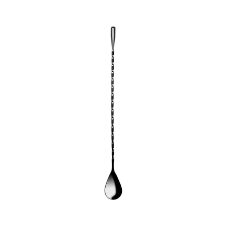 Tear Drop Bar Spoon - Gun Metal from Zanzi. Packed in a gift box and sold in boxes of 1. Hospitality quality at wholesale price with The Flying Fork!
