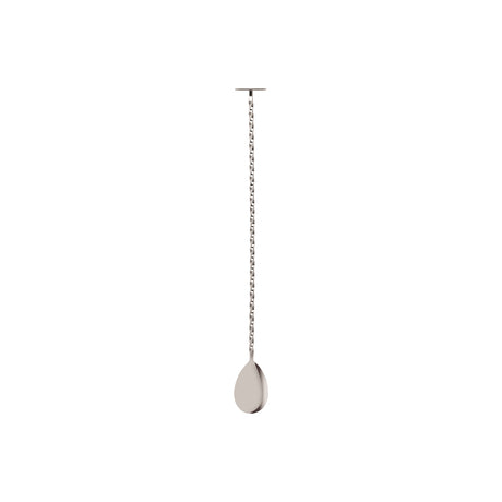 Tail Disk Bar Spoon W/Muddler from Zanzi. Packed in a gift box and sold in boxes of 1. Hospitality quality at wholesale price with The Flying Fork!