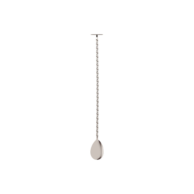 Tail Disk Bar Spoon W/Muddler from Zanzi. Packed in a gift box and sold in boxes of 1. Hospitality quality at wholesale price with The Flying Fork!