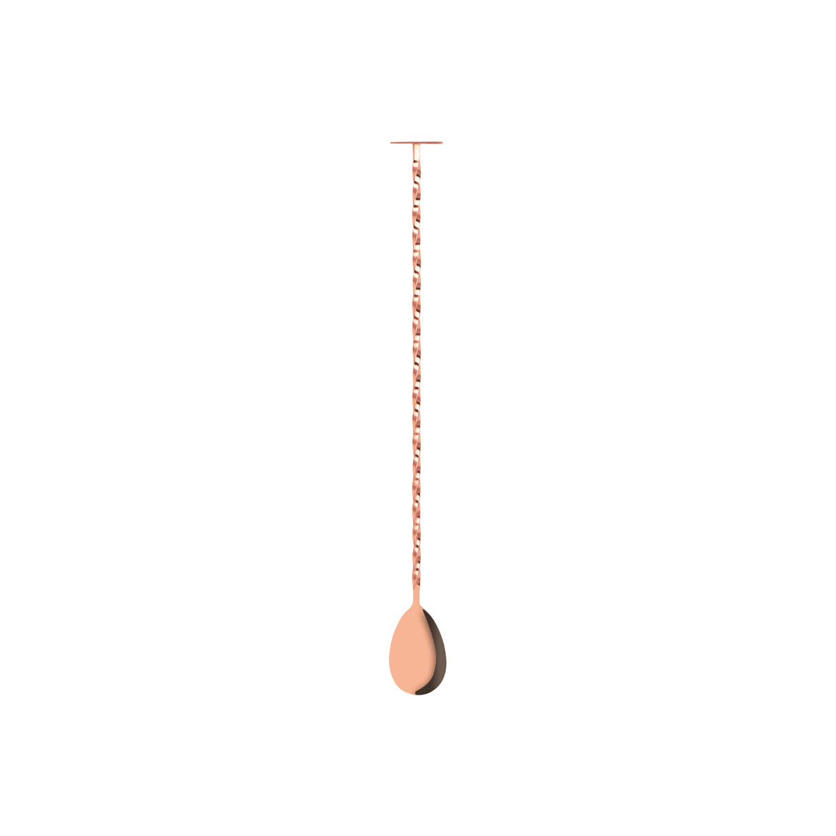 Tail Disk Bar Spoon - W/Muddler, Rose Gold from Zanzi. Packed in a gift box and sold in boxes of 1. Hospitality quality at wholesale price with The Flying Fork!
