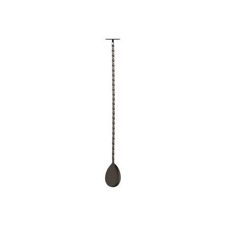 Tail Disk Bar Spoon - W/Muddler, Gun Metal from Zanzi. Packed in a gift box and sold in boxes of 1. Hospitality quality at wholesale price with The Flying Fork!