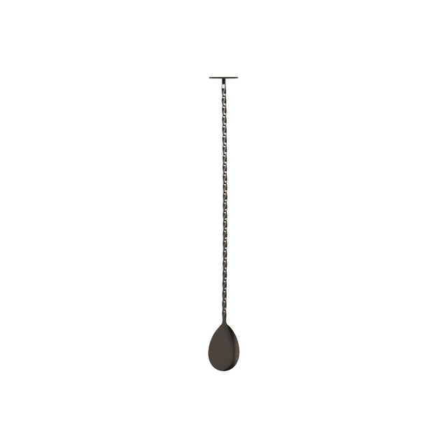 Tail Disk Bar Spoon - W/Muddler, Gun Metal from Zanzi. Packed in a gift box and sold in boxes of 1. Hospitality quality at wholesale price with The Flying Fork!