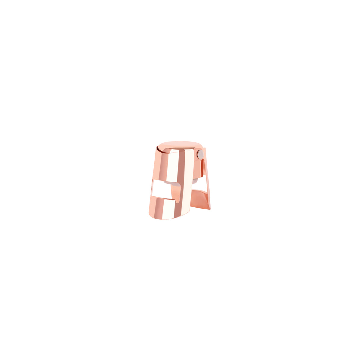Champagne Stopper - Rose Gold from Zanzi. Packed in a gift box and sold in boxes of 1. Hospitality quality at wholesale price with The Flying Fork!