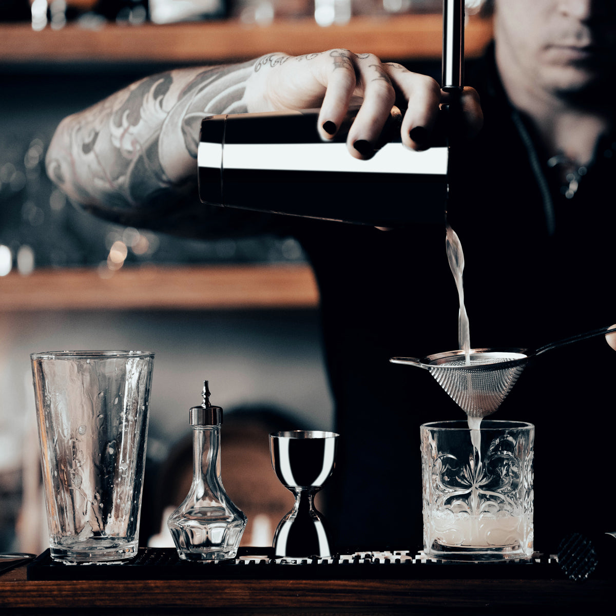 Bitters Bottle Glass - Mirror Top: Pack of 1