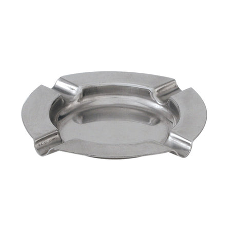 Ashtray - S-S, Round, 125mm from TheFlyingFork. Sold in boxes of 1. Hospitality quality at wholesale price with The Flying Fork!