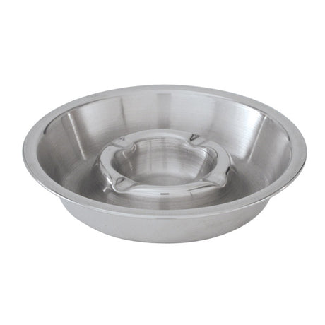 Ashtray - S-S, Double Well, 135mm from TheFlyingFork. Sold in boxes of 1. Hospitality quality at wholesale price with The Flying Fork!