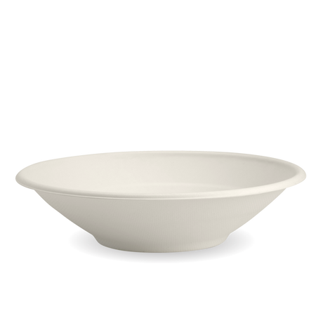 Biocane Bowl - White, 24oz (Box of 400) from BioPak. Compostable, made out of Sugarcane and sold in boxes of 1. Hospitality quality at wholesale price with The Flying Fork! 