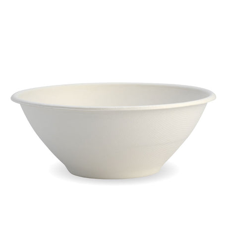 Biocane Bowl - White, 40oz (Box of 400) from BioPak. Compostable, made out of Sugarcane and sold in boxes of 1. Hospitality quality at wholesale price with The Flying Fork!