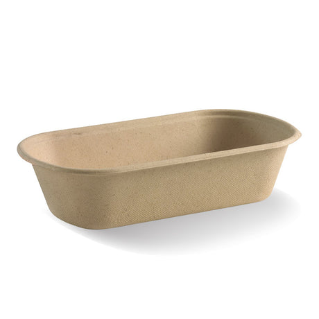 Biopak Sugarcane Tray - Natural, 230x130x60mm, 1000ml (Box of 500) from BioPak. Compostable, made out of Sugarcane and sold in boxes of 1. Hospitality quality at wholesale price with The Flying Fork!