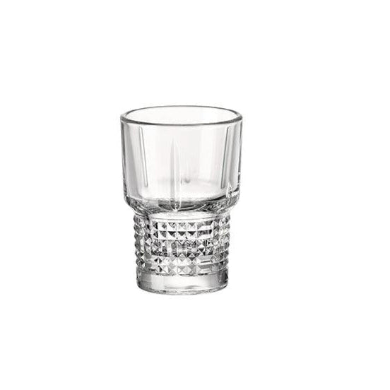 Geometric shot glass on a white background