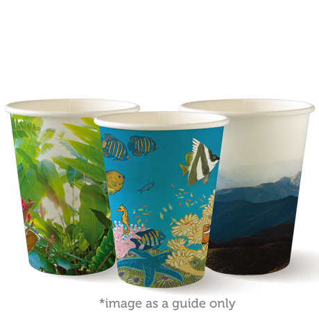 390ml (12oz) cup (fits large lids) - art series - Carton of 1000 units