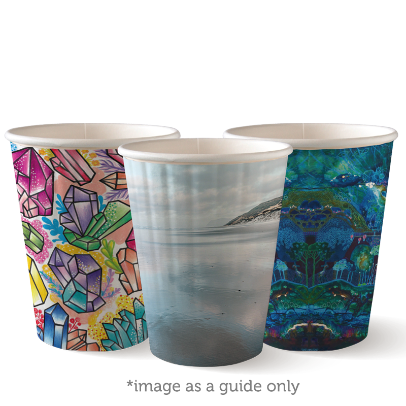 390ml (12oz) cup (fits large lids) - art series - Carton of 1000 units