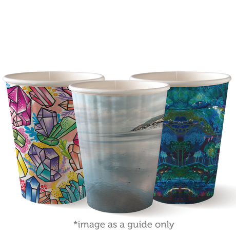 390ml (12oz) cup (fits large lids) - art series - Carton of 1000 units