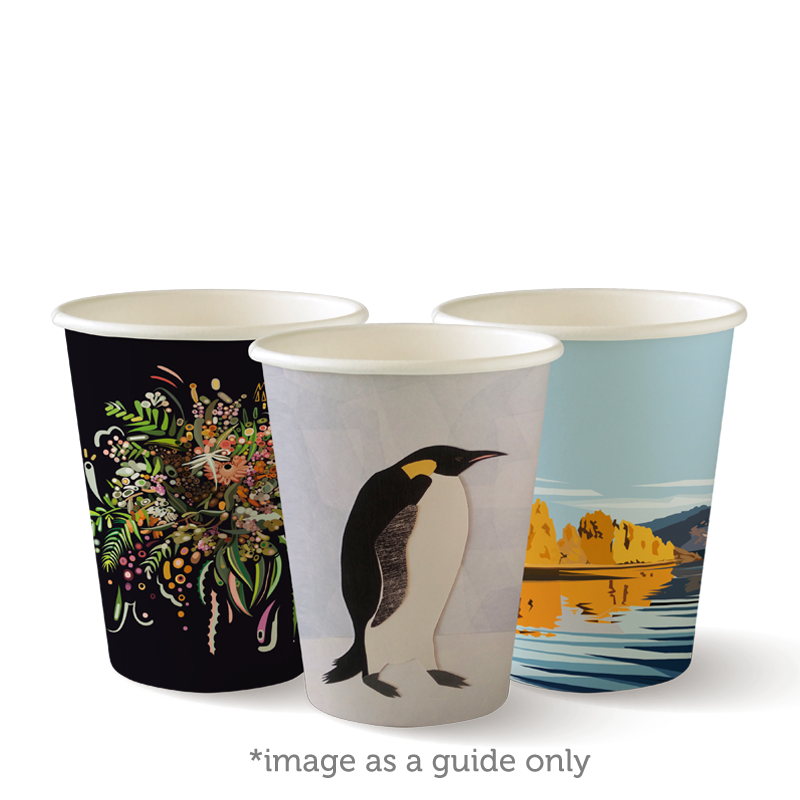 280ml / 8oz (80mm) Art Series Single Wall BioCup - art series - Carton of 1,000 units
