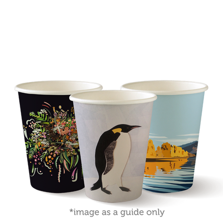 280ml / 8oz (80mm) Art Series Single Wall BioCup - art series - Carton of 1,000 units