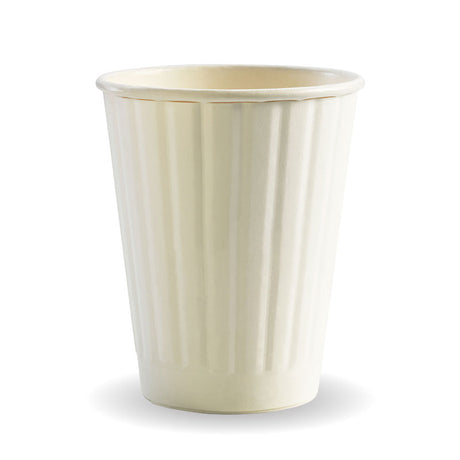 Biocup Double Wall - White, 8oz (Box of 1000) from BioPak. Compostable, made out of Paper and Bioplastic and sold in boxes of 1. Hospitality quality at wholesale price with The Flying Fork!