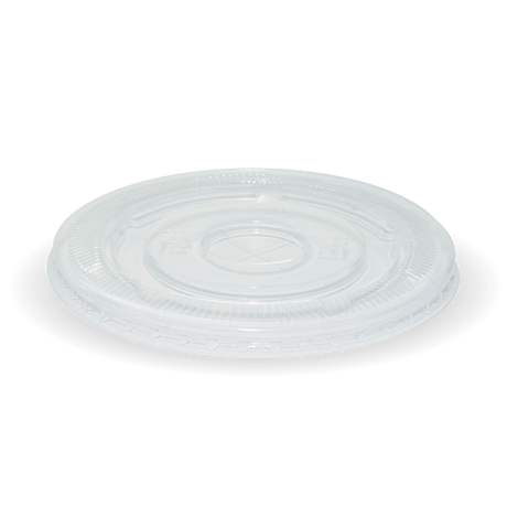 PLA Lid with x-Slot - Clear, to fit Cold Paper Cups (Box of 2000) from BioPak. Compostable, made out of Bioplastic and sold in boxes of 1. Hospitality quality at wholesale price with The Flying Fork!