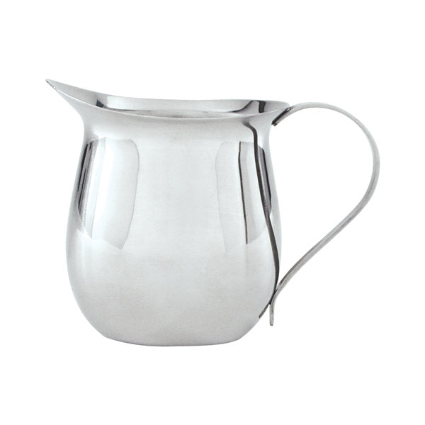 Bell Shape Creamer - 18-8, 90ml from TheFlyingFork. made out of Stainless Steel and sold in boxes of 1. Hospitality quality at wholesale price with The Flying Fork!