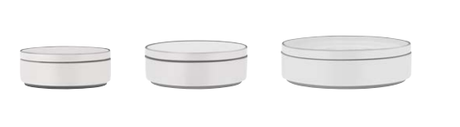 Stackable Deep Bowl - 210 x 45mm, White, Urban Muse: Pack of 3