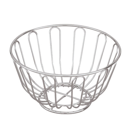 Bread Basket - Chrome, Round, 200 x 115mm from TheFlyingFork. Sold in boxes of 1. Hospitality quality at wholesale price with The Flying Fork!