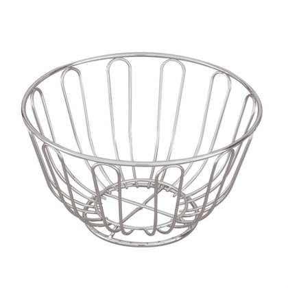 Bread Basket - Chrome, Round, 240 x 115mm from TheFlyingFork. Sold in boxes of 1. Hospitality quality at wholesale price with The Flying Fork!