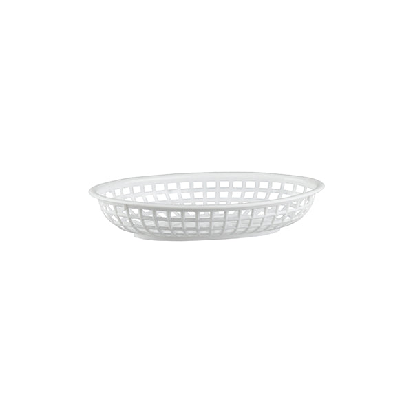 Bread Basket - Pp, Rect. White, 240 x 150 x 50mm from TheFlyingFork. Sold in boxes of 36. Hospitality quality at wholesale price with The Flying Fork!