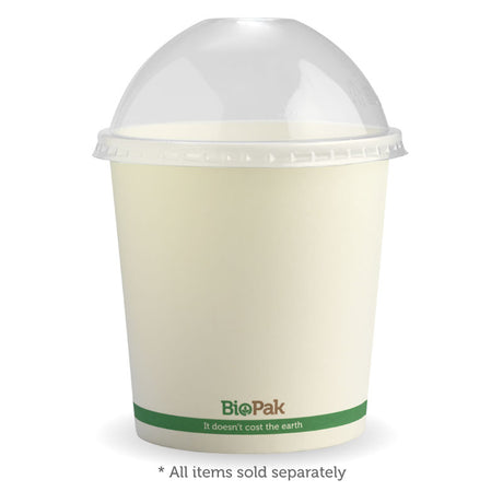 740ml Biobowl - White with Green Stripe - Carton of 500