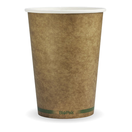 Biobowl - Kraft with Green Stripe, 32oz (Box of 500) from BioPak. Compostable, made out of Paper and Bioplastic and sold in boxes of 1. Hospitality quality at wholesale price with The Flying Fork!