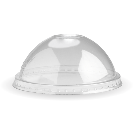 Biobowl PP Dome Lid - Clear, to fit 12,16, 32oz (Box of 1000) from BioPak. Compostable, made out of Paper and Bioplastic and sold in boxes of 1. Hospitality quality at wholesale price with The Flying Fork!
