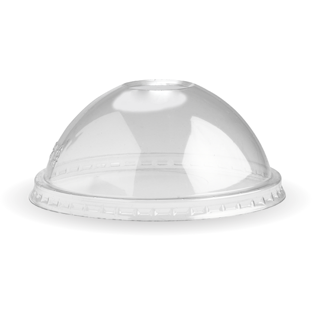 Biobowl PP Dome Lid - Clear, to fit 12,16, 32oz (Box of 1000) from BioPak. Compostable, made out of Paper and Bioplastic and sold in boxes of 1. Hospitality quality at wholesale price with The Flying Fork!