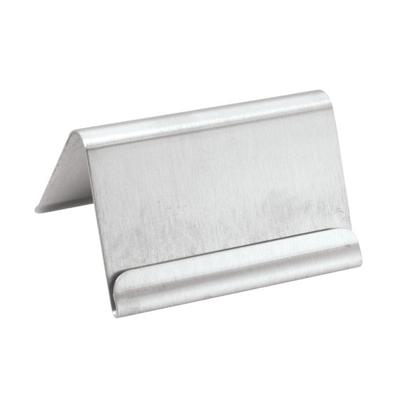 Buffet Card Holder - 18-8, 60 x 40mm from TheFlyingFork. Sold in boxes of 1. Hospitality quality at wholesale price with The Flying Fork!