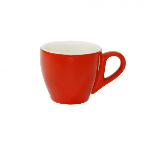 Espresso Cup - 90ml, Chilli And White from Brew. made out of Stoneware and sold in boxes of 6. Hospitality quality at wholesale price with The Flying Fork!