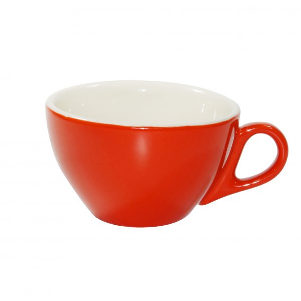 Cappuccino Cup - 220ml, Chilli-White from Brew. made out of Stoneware and sold in boxes of 6. Hospitality quality at wholesale price with The Flying Fork!