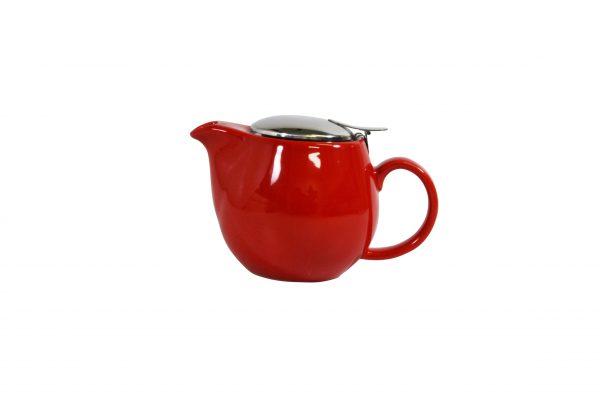 Infusion Teapot - with S-S Lid-Infuser, 350ml, Chilli from Brew. made out of Stoneware and sold in boxes of 2. Hospitality quality at wholesale price with The Flying Fork!