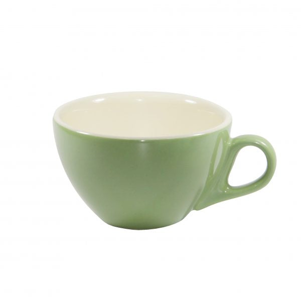 Cappuccino Cup - 220ml, Sage-White from Brew. made out of Stoneware and sold in boxes of 6. Hospitality quality at wholesale price with The Flying Fork!
