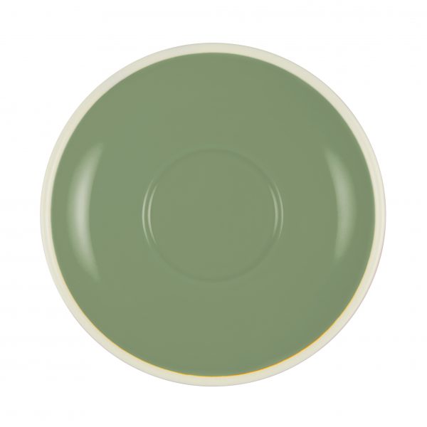 Saucer To Suit BW0230-235 - 140mm, Sage-White from Brew. made out of Stoneware and sold in boxes of 6. Hospitality quality at wholesale price with The Flying Fork!