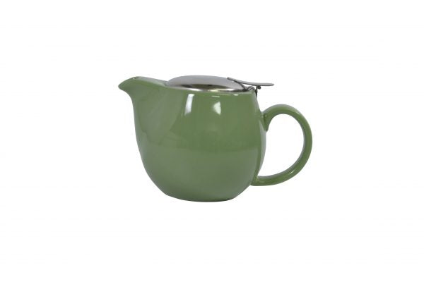 Infusion Teapot - with S-S Lid-Infuser, 350ml, Sage from Brew. made out of Stoneware and sold in boxes of 2. Hospitality quality at wholesale price with The Flying Fork!