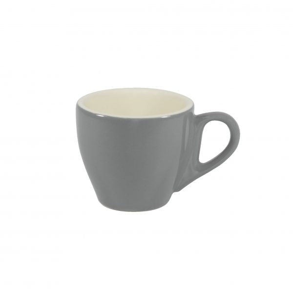 Espresso Cup - 90ml, French Grey-White from Brew. made out of Stoneware and sold in boxes of 6. Hospitality quality at wholesale price with The Flying Fork!