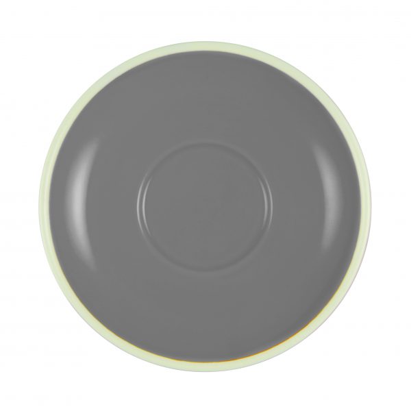 Espresso Saucer To Suit BW0500 - 110mm, French Grey-White from Brew. made out of Stoneware and sold in boxes of 6. Hospitality quality at wholesale price with The Flying Fork!