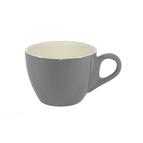 Large Flat White Cup - 220ml, French Grey-White from Brew. made out of Stoneware and sold in boxes of 6. Hospitality quality at wholesale price with The Flying Fork!