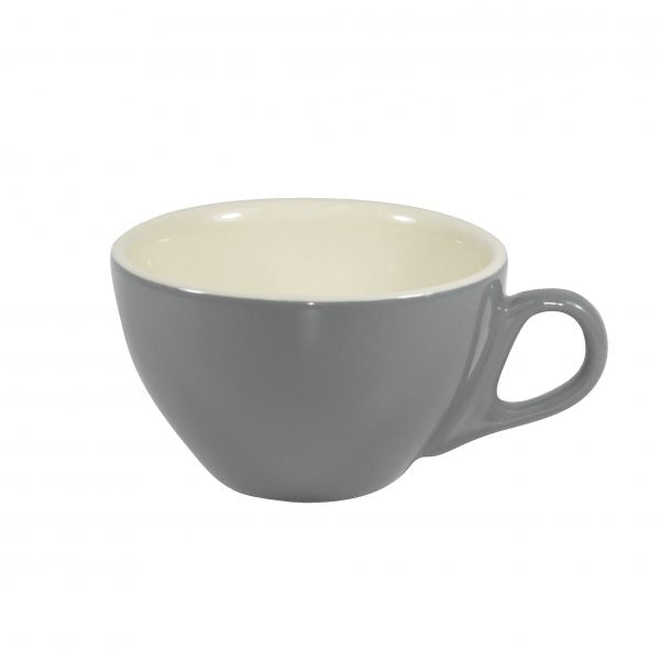 Cappuccino Cup - 220ml, French Grey-White from Brew. made out of Stoneware and sold in boxes of 6. Hospitality quality at wholesale price with The Flying Fork!