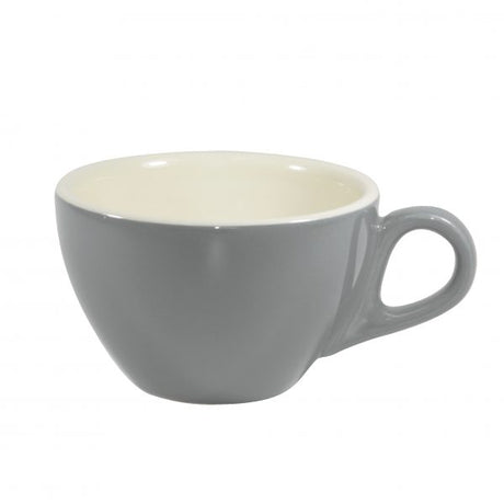 Latte Cup - 280ml, French Grey-White from Brew. made out of Stoneware and sold in boxes of 6. Hospitality quality at wholesale price with The Flying Fork!