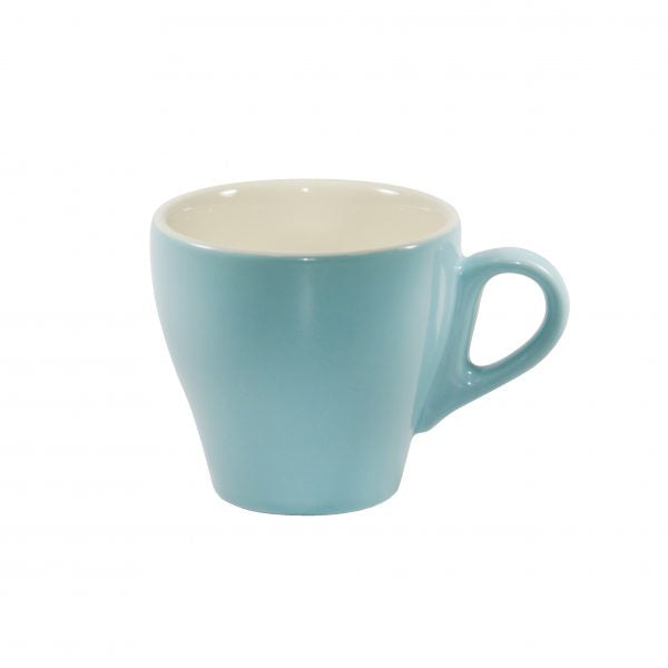 Long Black Cup - 180ml, Maya Blue-White from Brew. made out of Stoneware and sold in boxes of 6. Hospitality quality at wholesale price with The Flying Fork!