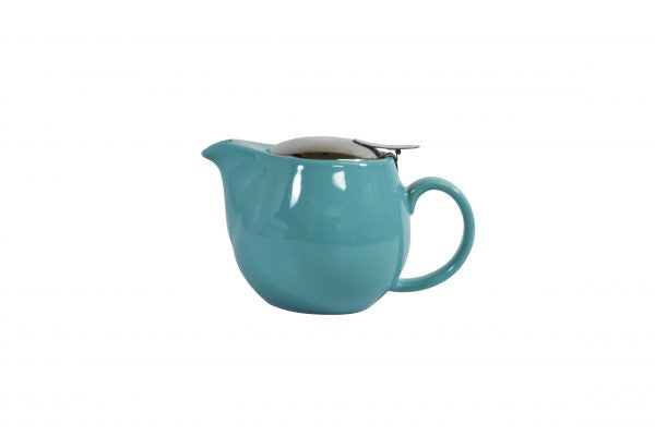 Infusion Teapot - with S-S Lid-Infuser, 350ml, Maya Blue from Brew. made out of Stoneware and sold in boxes of 2. Hospitality quality at wholesale price with The Flying Fork!