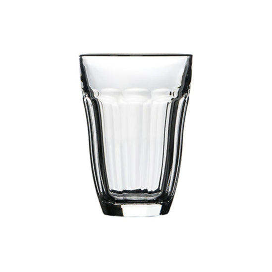 Baroque Latte Glass - 220ml from Pasabahce. Sold in boxes of 6. Hospitality quality at wholesale price with The Flying Fork!