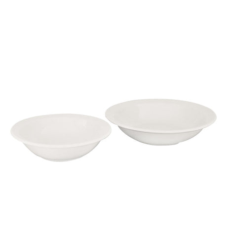 Cereal-Pasta-Soup Bowl - Narrow Rim, 170mm from Basics. made out of Porcelain and sold in boxes of 24. Hospitality quality at wholesale price with The Flying Fork!